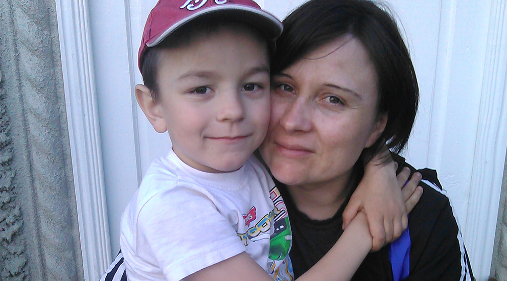 Seven year old Vasile (pictured) left the Balti Institution in the Spring