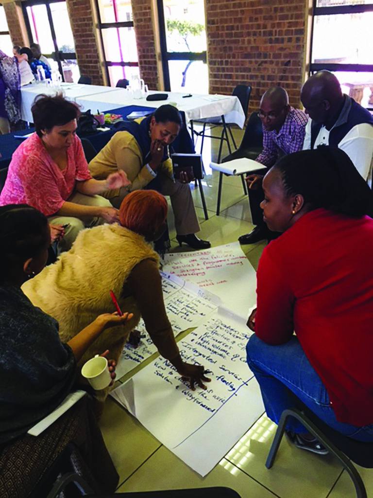 Induction training being carried out to 33 child protection professionals in Gauteng Province as part of the “One Child One Family” project