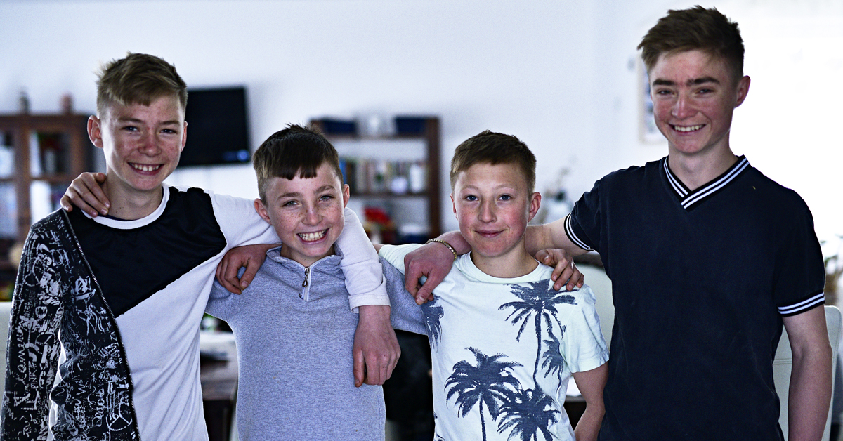 Brothers Petre, llie, Liviu and Daniel