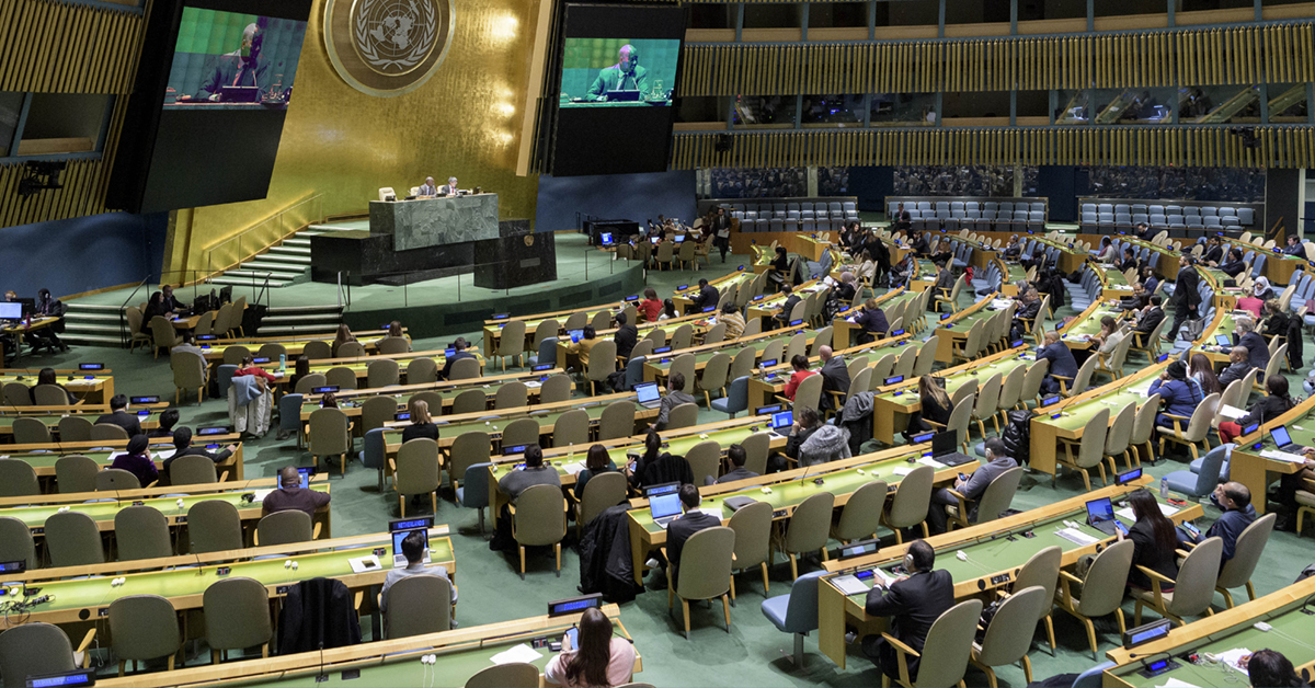 UN General Assembly, New York 16 December 2019. UN Photo/Manuel Elias