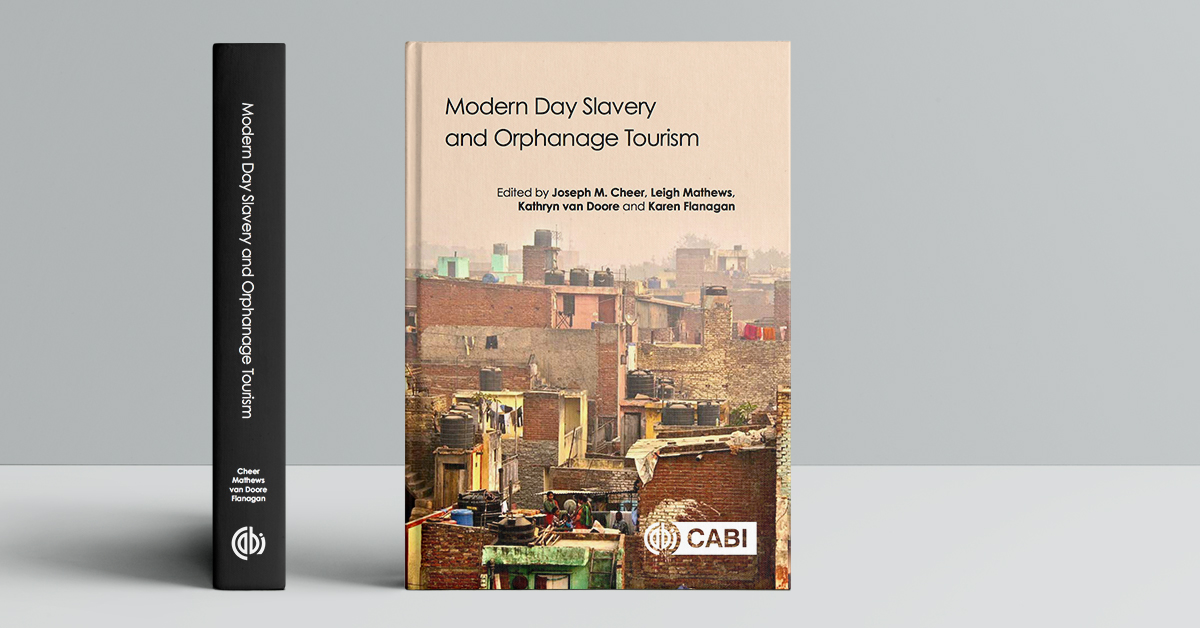 Cover and spine of Modern Slavery and Orphanage Tourism book