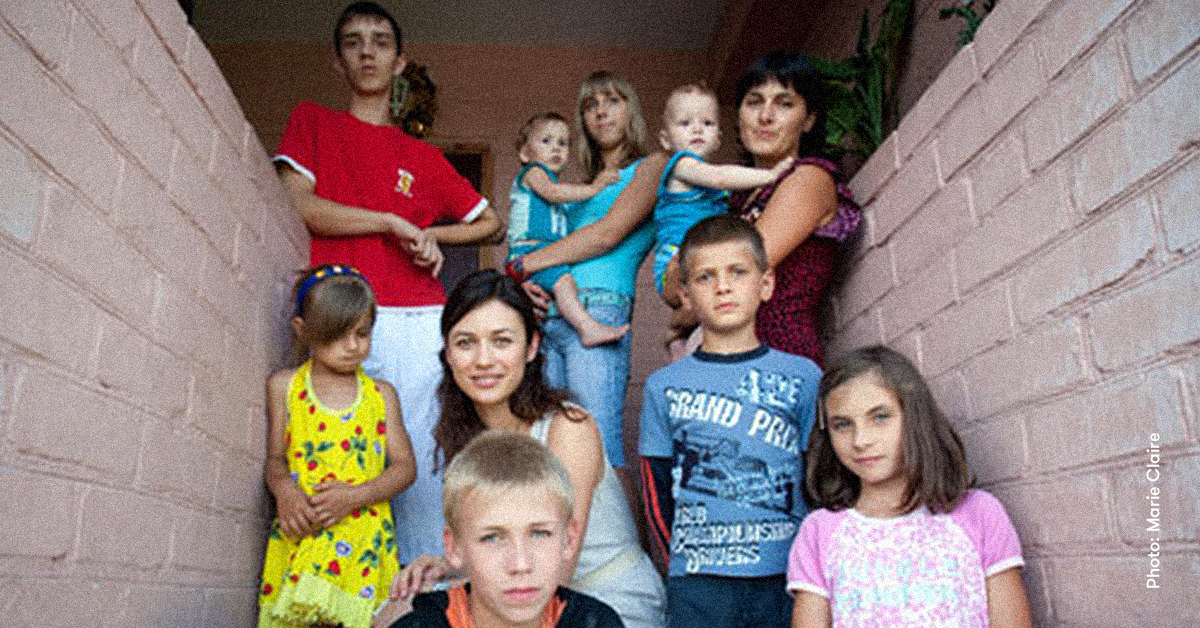Olga Kurylenko and her mother Maryna visit Ukraine in 2010 © Marie Claire